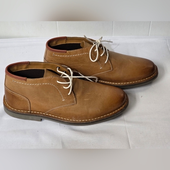 Steve Madden Heston Brown Leather Chukka Boots Mens Size 7.5 New